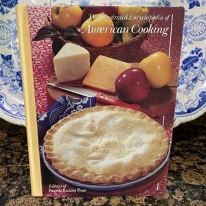 THE illustrated encyclopedia of America cooking cookbook vintage